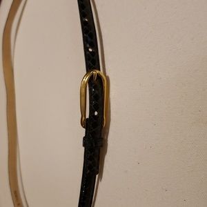 Skinny Snakeskin Belt